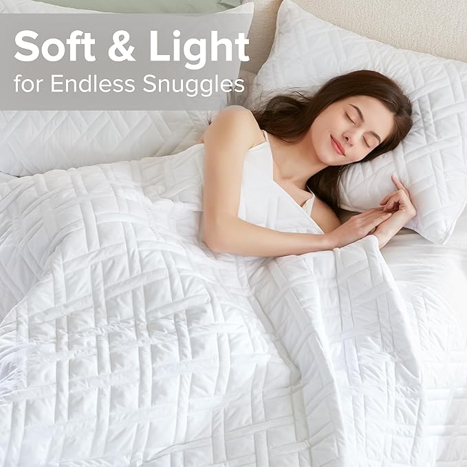 Comfort Spaces King Quilt Set Modern Reversible Diamond Coverlet King Bedding Set Cozy Quilted Winter Layer, All Season Lightweight Soft King Size Quilt, Kienna, White Diamond 3 Piece