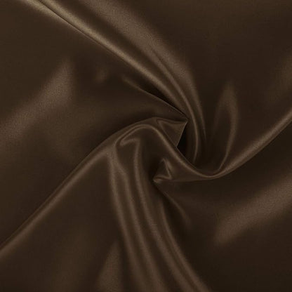 BLISSFORD Brown Satin Pillowcase with Zipper, for Hair and Skin Care, Feels Soft and Cool Like a Silk Pillowcase, Satin Pillow Cases 2 Pack, Slik Pillow Cover, King Size, Set of 2