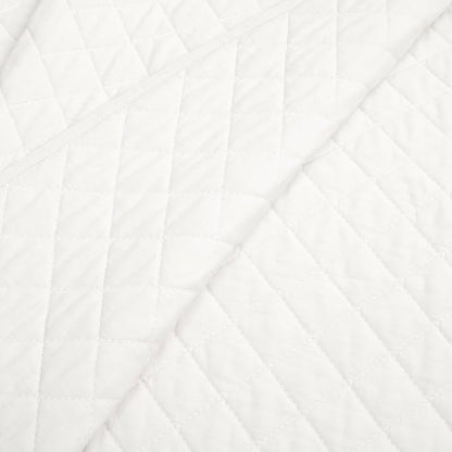 Lush Decor Ava Quilt Diamond Pattern Solid 2 Piece Oversized Bedding Blanket Bedspread Set - Twin-XL - White