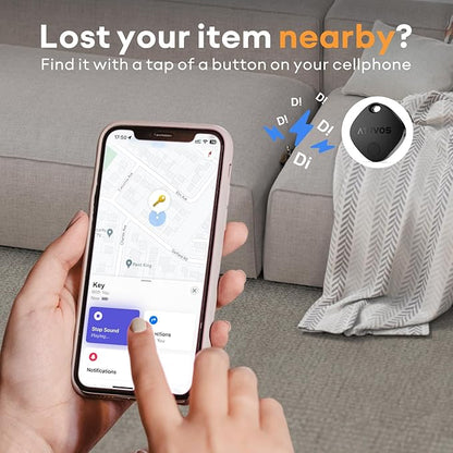 ATUVOS Air Tracker Tags-3 Pack, Bluetooth Luggage Tracker Works with Apple Find My (iOS Only, Not for Android), Keys Finder and Item Locator Track Your Keys, Luggage, Backpack, Suitcase, Bags and More