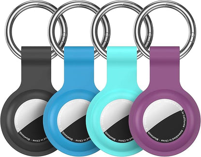 Compatible for AirTag Holder Keychain for Apple Air Tag 1st&2nd Generation | Airtag Key Chain Ring Case Cover for Air Tag Holder GPS Tracker Item Air Tags Finders Air Tagholder for Kids,Bags,Luggages