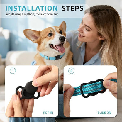 Android Smart GPS Dog Collar, Mini Pet Activity Tracker No Monthly fee | GPS Cat Collar Android Finder Tag, Anti-Lost Locator for Pets, Kids, Vehicles, items 2 Pack