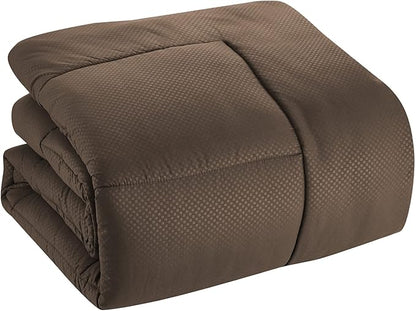 8 Piece Comforter Set Bag with Checkered Design (Pack of 3, 24 Count Total)