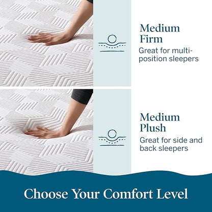 Lucid 12 Inch Memory Foam Mattress - Medium Plush Feel - Infused with Refreshing Bamboo Charcoal and Cooling Gel - Bed in a Box - Temperature Regulating - Pressure Relief - Breathable - Twin XL Size