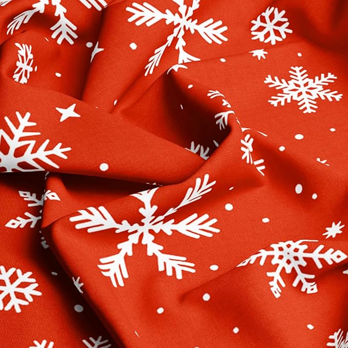 YIYEA Christmas King Size Pillow Cases Set of 2, Ultra Soft Double Brushed Microfiber Pillowcases King, Christmas Snowflake Bed Pillow Covers, Fade Resistant, Easy Slip-On (20"x36")