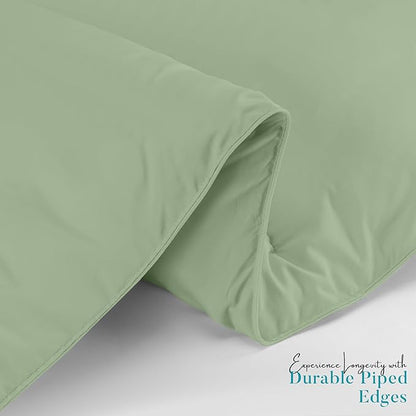 Utopia Bedding Comforter Duvet Insert, Quilted Comforter with Corner Tabs, Box Stitched Down Alternative Comforters Twin Size (Sage Green)