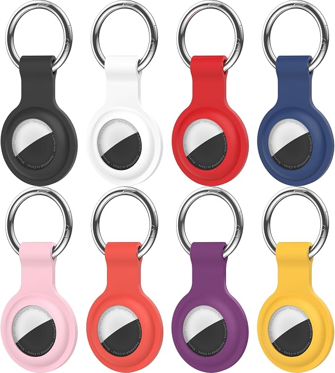Compatible for AirTag Holder Keychain for Apple Air Tag 1st&2nd Generation | Airtag Key Chain Ring Case Cover for Air Tag Holder GPS Tracker Item Air Tags Finders Air Tagholder for Kids,Bags,Luggages