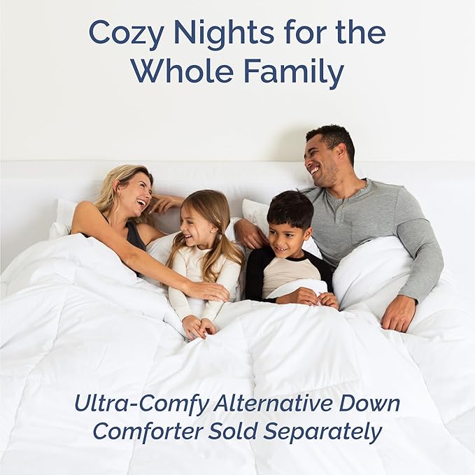100% Rayon Derived From Bamboo - Bamboo Sheets Twin Size - Cooling Sheets for Twin - Ultra Soft, Breathable & Hotel Luxury Bedding - 1 Flat & 1 Fitted & 1 Pillowcase w/ 16 Inch Deep Pockets - White