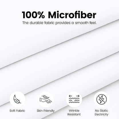 Utopia Bedding King Bed Skirt - Soft Quadruple Pleated Ruffle - Easy Fit with 16 Inch Tailored Drop - Hotel Quality, Shrinkage and Fade Resistant (King, White)