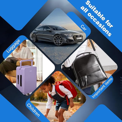 GPS Vehicle Tracker, 2-Year Battery, No SIM Card or Monthly Subscription | iOS & Android App with 1-Minute Location Updates, History & Sharing, Magnetic IPX7 Waterproof Design
