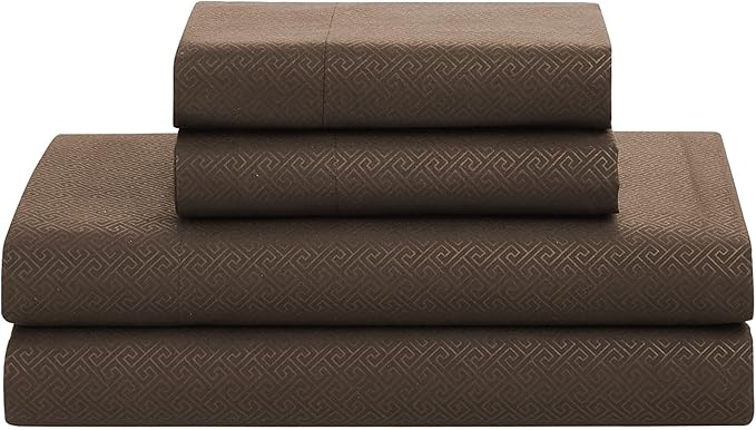 8 Piece Comforter Set Bag with Greek Key Design, (Pack of 3)