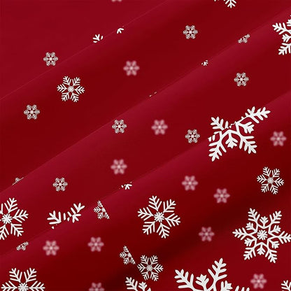 YIYEA Christmas Pillow Cases Queen Size Set of 2, Ultra Soft Double Brushed Microfiber Pillowcases Queen, Christmas Snowflake Bed Pillow Covers, Fade Resistant, Easy Slip-On (20"x30")