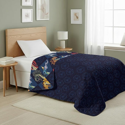 Northwest Dungeons & Dragons Dragons & Dice Quilted Blanket, Comfy Throw, Soft Lightweight Bedding for Bed, or Couch, 60 x 80 inches