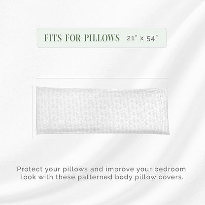 Elegant Comfort Ultra Soft 1-Piece Set Sea Waves Print Pillowcases - 1500 Premium Hotel Quality Microfiber, Soft and Smooth Hidden Zipper Closure 1-Piece Pillow Covers - Body Pillowcase, Wave Beige