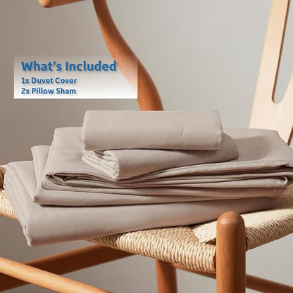 Nestl Linen California King Duvet Cover Sets - Soft Double Brushed Cal King Duvet Cover, 3 Piece, with Button Closure, 1 Duvet Cover 104x98 inches and 2 Pillow Shams