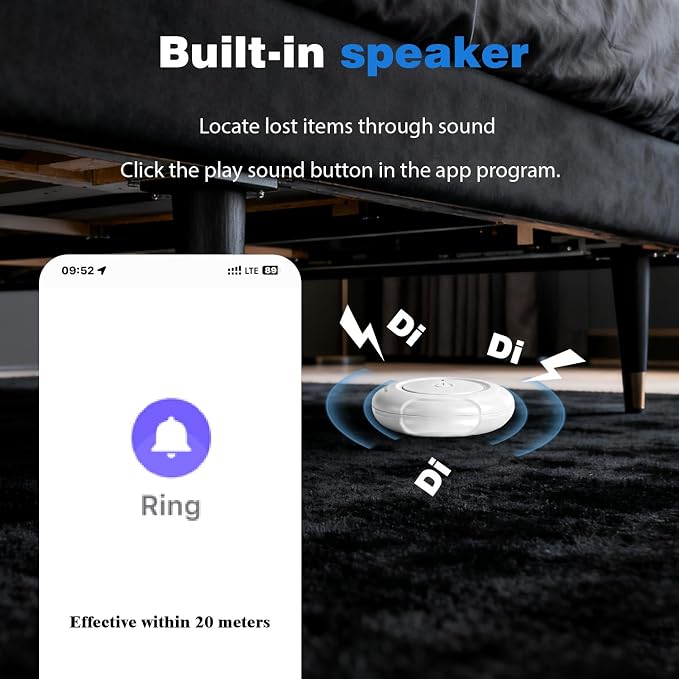 GPS Vehicle Tracker, 2-Year Battery, No SIM Card or Monthly Subscription | iOS & Android App with 1-Minute Location Updates, History & Sharing, Magnetic IPX7 Waterproof Design