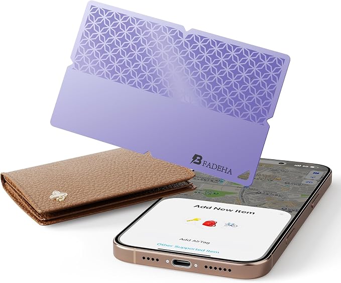 2026 Apple MFi Certified Wallet Tracker Smart Card for Find My iPhone Ultra Thin Air Tracker Tag for Travel, 5 Years+ Staying Power, IP69 Waterproof, Key Finder & Item Locator for Keys, Bags, Passport