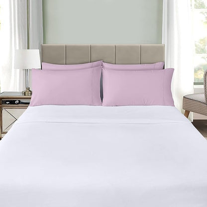 Utopia Bedding Queen Pillow Cases - 4 Pack - Envelope Closure - Soft Brushed Microfiber Fabric - Shrinkage and Fade Resistant Pillow Covers Queen Size 20 X 30 Inches (Queen, Lavender)