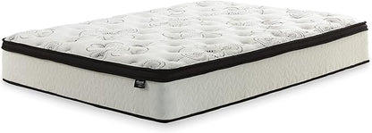 Signature Design by Ashley Chime 12 Hybrid Innerspring Queen Size Mattress, Ultra Plush Feel, Gel Memory Foam for Lumbar Support, Mattress in a Box, 12 Inch