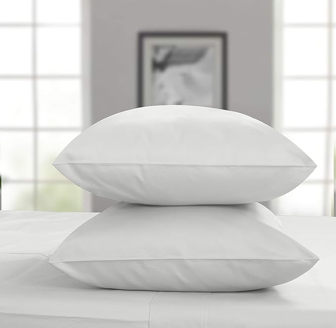 Threadmill Cotton Queen Sheet Set | 100% Cotton Sheets for Queen Size Bed | Solid Sateen Queen Bed Sheets Set with 16” Deep Pocket | Soft Breathable 4-Piece Cooling Bedding Sheet Set | Light Grey