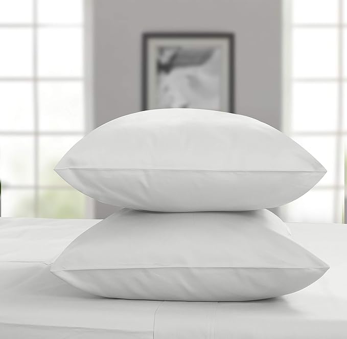 Threadmill 100% Cotton Sheets for King Size Bed | 4 Pc King Bed Sheets Set | Soft, Breathable Lightweight Solid Sateen for All-Season Use | Snug Fit Elastic Deep Pocket King Sheets | Light Grey