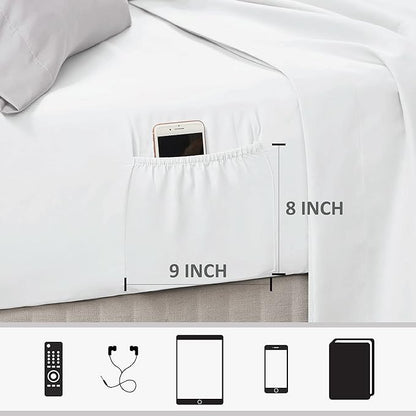 Madison Park Essentials Bed in A Bag - Trendy Casual Design Cozy Comforter with Complete Sheet Set with Side Pocket, All Season Cover, Matching Shams, Full, Alexis, Leaf Yellow 9 Piece