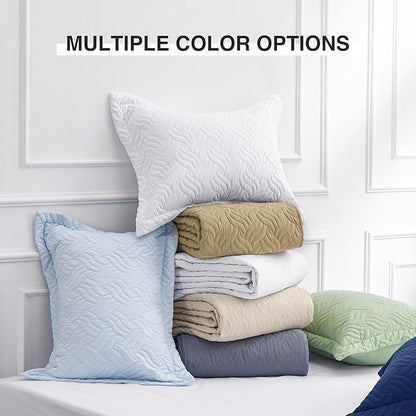 Love's cabin Quilts for Full Bed Camel Bedspreads Bedding Set - Lightweight Bedspread Comforter - Wave Pattern Bedding Coverlet for All Season - 3 Pieces (1 Quilt, 2 Pillow Shams)