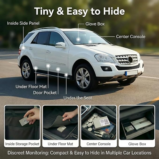 Car/RV Cabin Temperature Monitor w/GPS Tracking & Motion Alerts | See live cabin temperature in the app and receive alerts when unusually high or low conditions require your attention