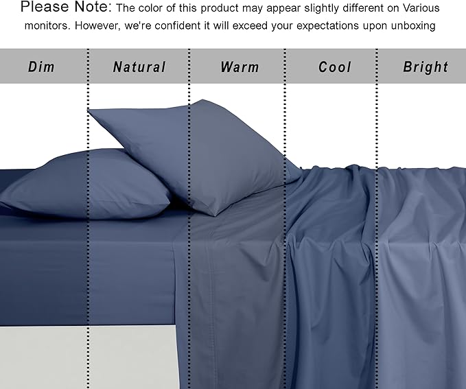 RUVANTI 100% Organic Cotton Sheets California King, Percale Weave, GOTS Certified, 4-Piece Set, Deep Pocket 13", Crisp & Breathable, Soft Durable Bedding, Sábanas Algodón Orgánico – Wild Wind