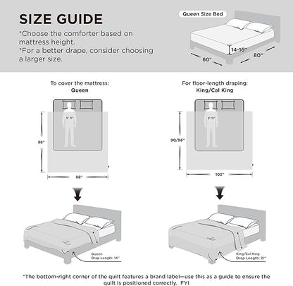 Bedsure Cooling Comforter Queen Size - Cooling Blankets for Hot Sleepers, Lightweight Comforter for Summer with Dual-Sided Cool Tech, Soft Breathable Cold Blanket for Sleeping, Blue, 88x88 Inches