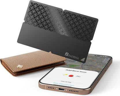 2026 Apple MFi Certified Wallet Tracker Smart Card for Find My iPhone Ultra Thin Air Tracker Tag for Travel, 5 Years+ Staying Power, IP69 Waterproof, Key Finder & Item Locator for Keys, Bags, Passport