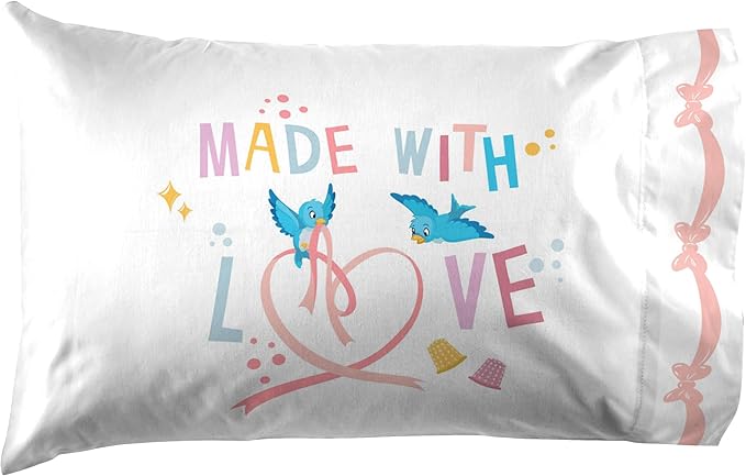 Jay Franco Kids Sheet Set with Fitted, Flat Sheets & Pillow Cover - Ultra-Soft Bedding with Pillowcase for Room Decor, White - Princess Cinderella, 4 Piece Full