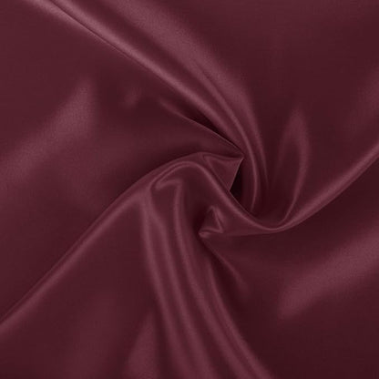 BLISSFORD Satin Pillowcase with Zipper, for Hair and Skin Care, Feels Soft and Cool Like a Silk Pillowcase, Satin Pillow Cases 2 Pack, Slik Pillow Cover, Burgundy, Standard, Set of 2
