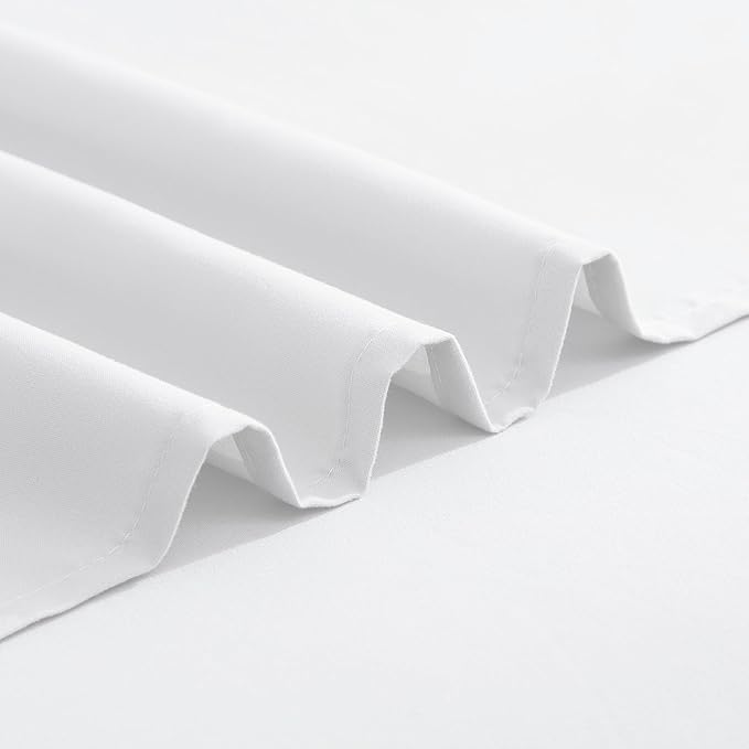 Elegant Comfort Luxurious 1500 Premium Hotel Quality Microfiber Three Line Embroidered Softest 5-Piece Bed Sheet Set, Wrinkle and Fade Resistant, Split King, White