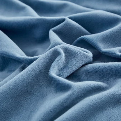 Houseri Blue Velvet Comforter Set Full Fluffy Lake Blue Bedding Comforter Full Size Teen Boys Girls Light Blue Sherpa Bedding Sets Warm Furry Flannel Comforters Ocean Blue Soft Fuzzy Bed Blanket Full