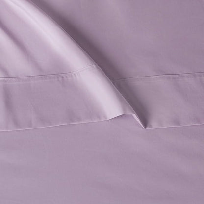 Amazon Basics Lightweight Breathable Ultra-Soft Wrinkle-Free Microfiber 4-Piece Bed Sheet Set with 14-Inch Deep Pockets, Full, Frosted Lavender, Solid