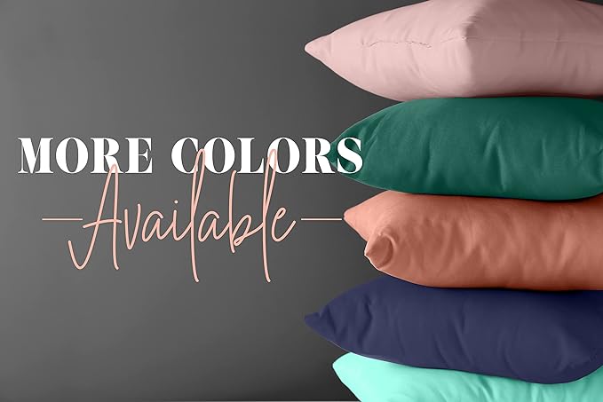 Elegant Comfort Solid Pillowcases 1500 Premium Hotel Quality Microfiber - Smooth Weave, Wrinkle and Stain Resistant, Easy Slip-On, 2-Piece Set, Standard/Queen Pillowcase, Green