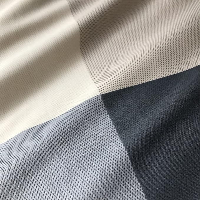LifeTB Cotton Grid Plaid Duvet Cover Set Queen Modern Reversible Checkered Bedding Set Hotel Quality 3 Pieces Duvet Comforter Cover Luxury Soft Zipper Closure Bedding Collection (NO Comforter)