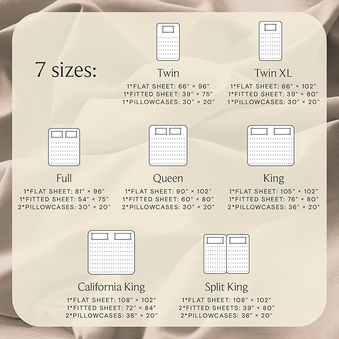 LuxClub 5 PC Split King Sheet Set, Breathable Luxury Bed Sheets, Deep Pockets 18" Eco Friendly Wrinkle Free Cooling Sheets Machine Washable Hotel Bedding Silky Soft - Light Khaki Split King