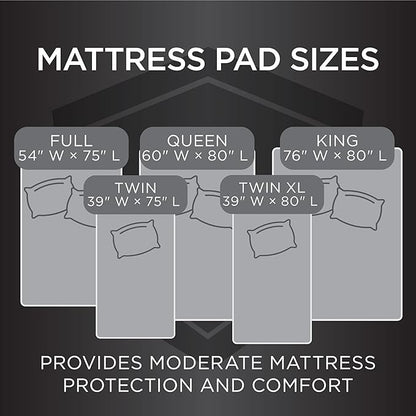Protect-A-Bed Essential Mattress Pad Queen, 100% Waterproof, Dust Mite Barrier Mattress Pad, Breathable & Quiet, Antimicrobial, Fits 11"-18" Mattresses