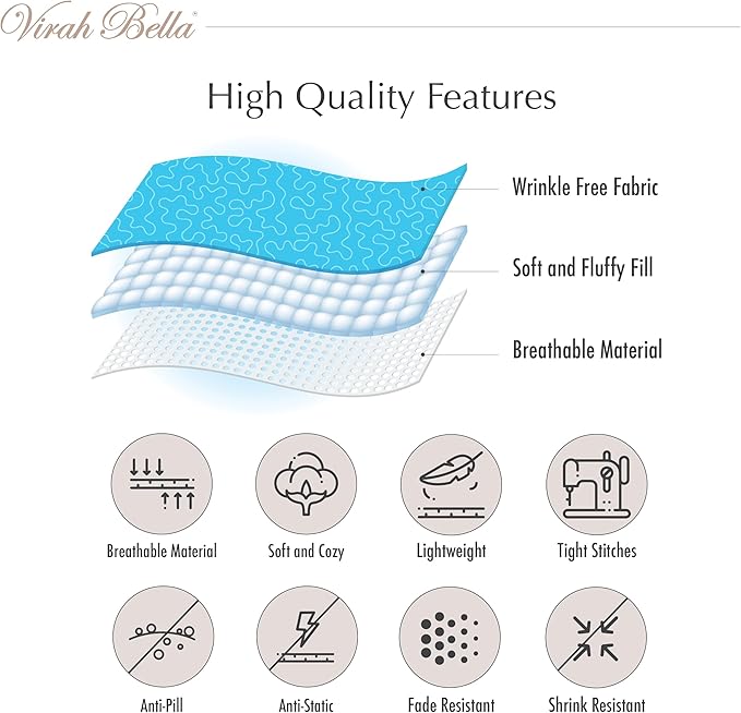 Virah Bella 3 Piece Full/Queen Cabin Quilt Bedding Set - Creekside Bear - Rustic Country Reversible Patchwork Comforter Set with Decorative Pillow Shams