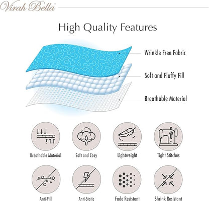Virah Bella 3 Piece Full/Queen Cabin Quilt Bedding Set - Creekside Bear - Rustic Country Reversible Patchwork Comforter Set with Decorative Pillow Shams