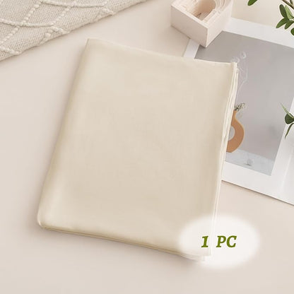 Stretchy Body Pillow Case Cover - Jersey Knit Long Pillowcase for Body Pillow, 1 Pack - Envelope Closure & Skin-Friendly, Soft and Breathable for Sleeping, 20"x54", Beige