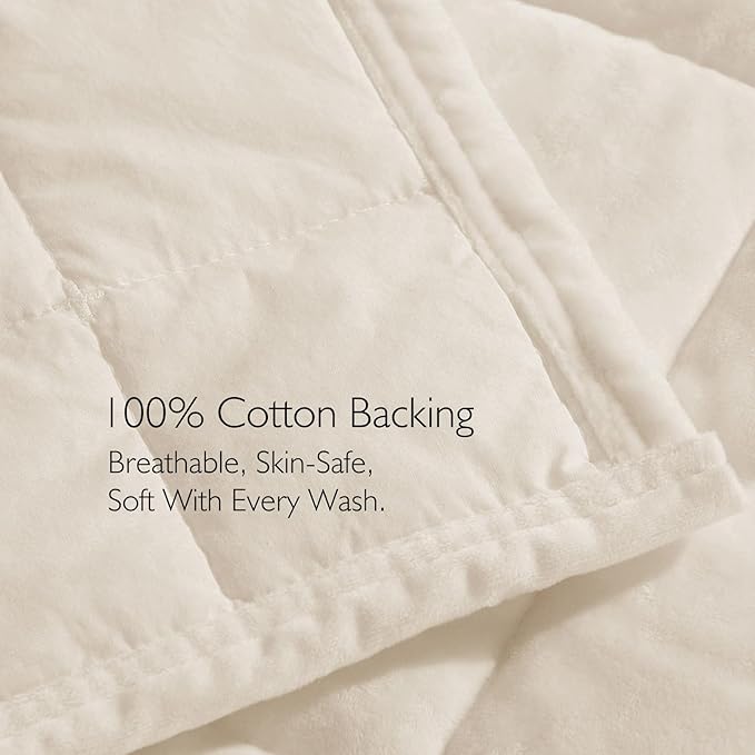 KASENTEX Greek Velvet Twin Quilt Set, 3× Softer Luxe Sheen, 100% Cotton Backing, 150GSM Down-Alternative Fill, Expanded 68×90" Coverage for Fuller Side Drape (1 Quilt + 1 Pillow Shams), Whisper White