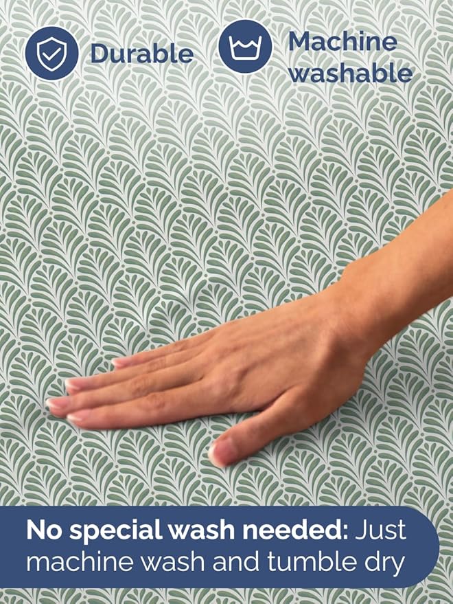 Floral Sheets - Green Floral Bed Sheet Set - 1 Flat, 1 Fitted & 2 Pillowcases w/ Deep Pockets - Comfy, Wrinkle & Fade Free - Boho Botanical Bedding - Soft, Breathable and Cooling - Cal King Size Set