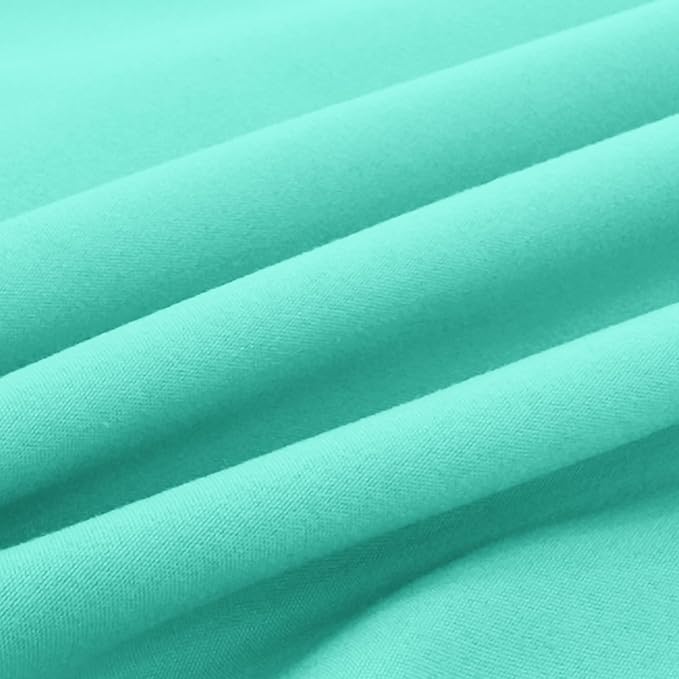 Elegant Comfort Luxury Ultra-Soft 2-Piece Pillowcase Set - 1500 Premium Hotel Quality Microfiber Double Brushed - Wrinkle Resistant, King Size, Paradise Teal