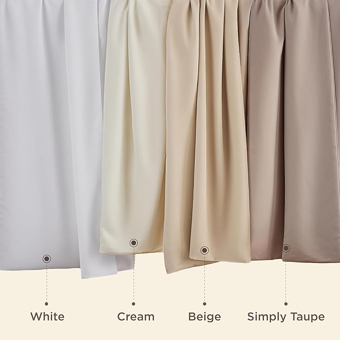 Bedsure King Size Pillow Cases Set of 2, Cooling Pillow Cases King, Rayon Derived from Bamboo Cream Pillowcases, PureWoven Silky Soft Cool Bedding Pillow Covers with Envelope Closure, 20x36 Inches