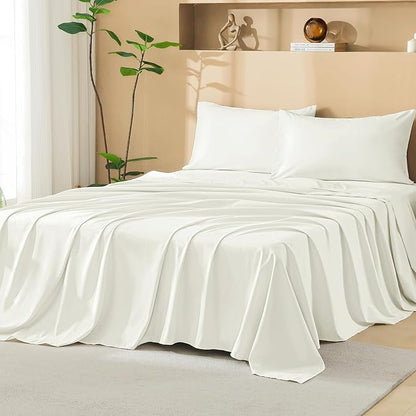 Litanika Twin XL Comforter Set Ivory - Boho Tufted Shabby Chic Bed in a Bag for College Dorm, 5 Pieces Fluffy Soft Farmhouse Bed Set for All Seasons