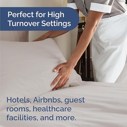 Bulk Case Pack of 10 Sheet Sets - (10) Complete Sheet Sets - Bulk Split King Bedding - Wholesale Case Pack for Hotel & Airbnbs - Deep Pocket & Fade Free - Cooling & Breathable - Split King, Light Grey