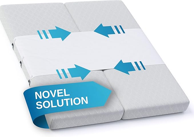 Twin to King Bed Converter | No Slipping | Innovative Solution as Bed Bridge for Couples & Families | Split King Gap Filler for Adjustable Bed, Installed in < 5 Min